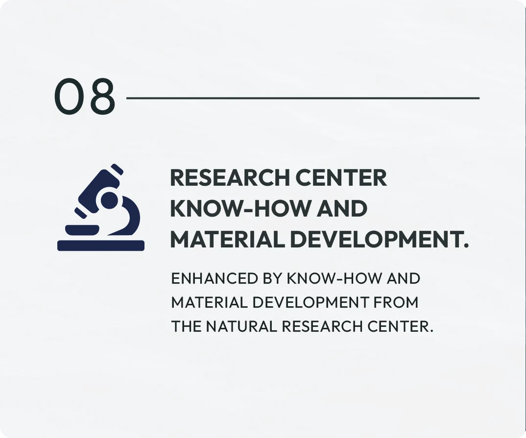 08 Research Center Know-How and Material Development